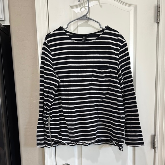 H&M Other - H&M Black and White Striped Long Sleeve Tee